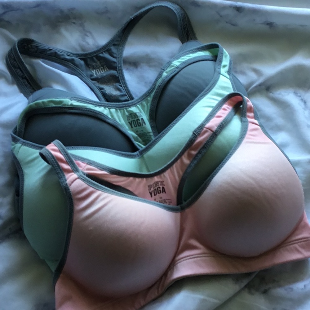 PINK Victoria Secret,push-up padded sports bra M